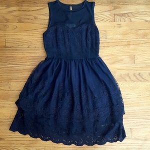 SALE Francescas Navy Lace Dress